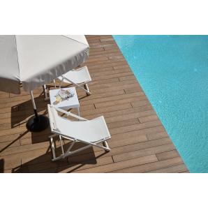 4 Tumbona plegable exterior blanco SAND garbar - 4 unidades