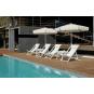 4 Tumbona plegable exterior blanco SAND garbar - 4 unidades
