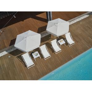 4 Tumbona plegable exterior taupe SAND garbar - 4 unidades
