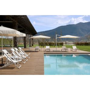 Parasol exterior Ø200 blanco SANTORINI garbar