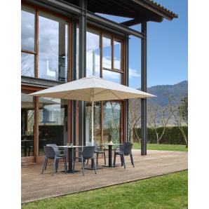 Parasol exterior 300x300 negro SARDIGNA garbar