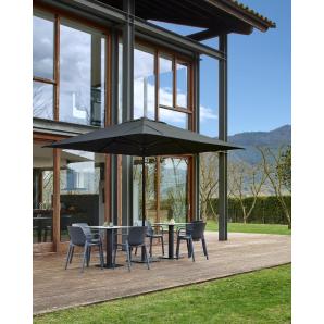 Parasol exterior 300x300 negro SARDIGNA garbar