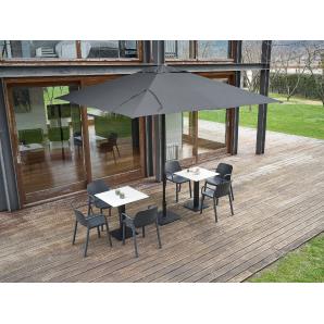 Parasol exterior 300x300 negro SARDIGNA garbar
