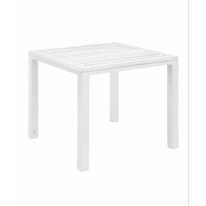 Mesa auxiliar interior, exterior 50x50 blanco SHIO garbar