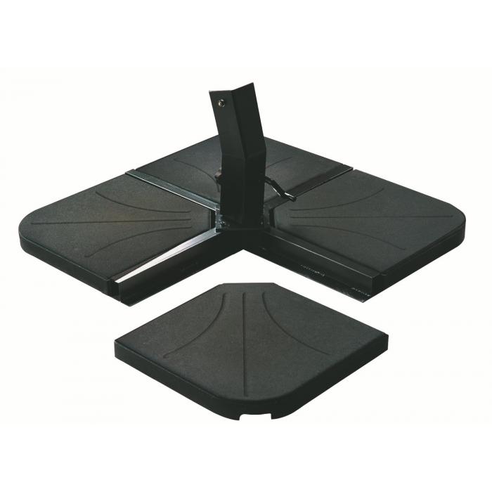Pie parasol exterior negro STONE25 garbar