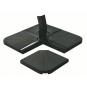 Pie parasol exterior negro STONE25 garbar