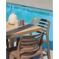 4 Silla con brazos reciclada interior, exterior amarillo fuego WIND ECO garbar - 4 unidades
