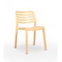 4 Silla reciclada interior, exterior amarillo fuego WIND ECO garbar - 4 unidades