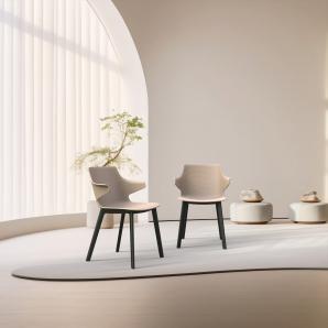 2 Silla click interior, exterior arena - negro ANGIE Resol - 2 unidades