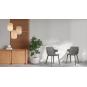 2 Silla click interior, exterior arena - negro ANGIE Resol - 2 unidades