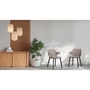 2 Silla click interior, exterior chocolate - chocolate ANGIE Resol - 2 unidades