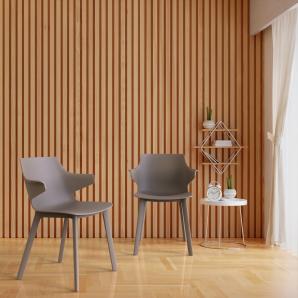 2 Silla click interior, exterior chocolate - chocolate ANGIE Resol - 2 unidades