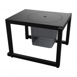 Mesa auxiliar interior, exterior 50x45 negro BARCINO Resol