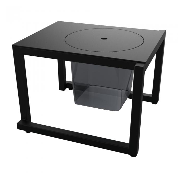 Mesa auxiliar interior, exterior 50x45 negro BARCINO Resol
