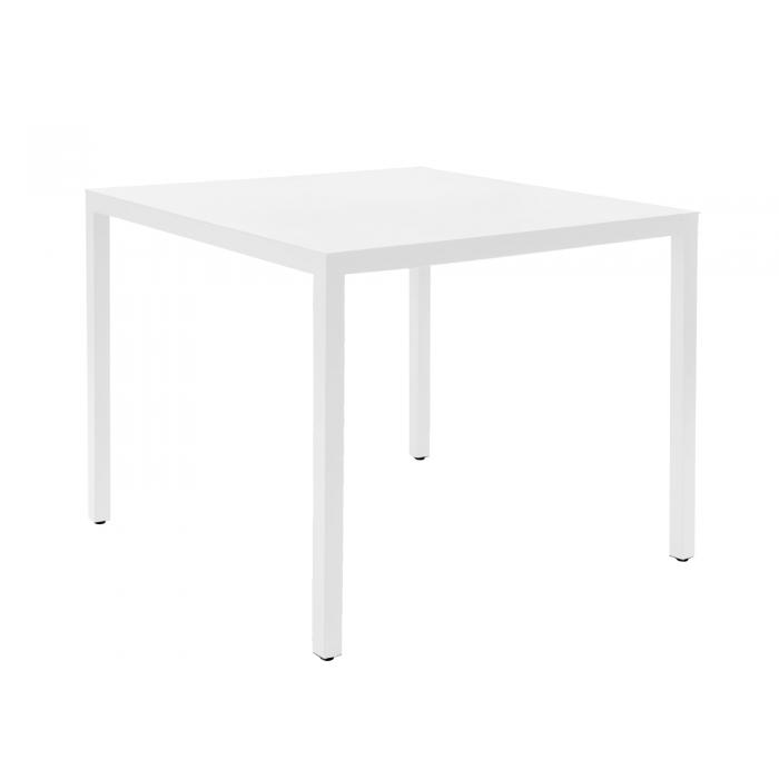 Mesa cuadrada interior, exterior 70x70 blanco BARCINO Resol