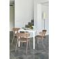 Mesa cuadrada interior, exterior 70x70 negro BARCINO Resol