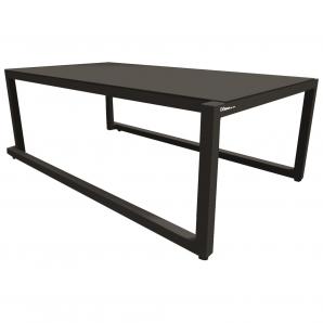 Mesa de centro interior, exterior 101x60 negro BARCINO Resol