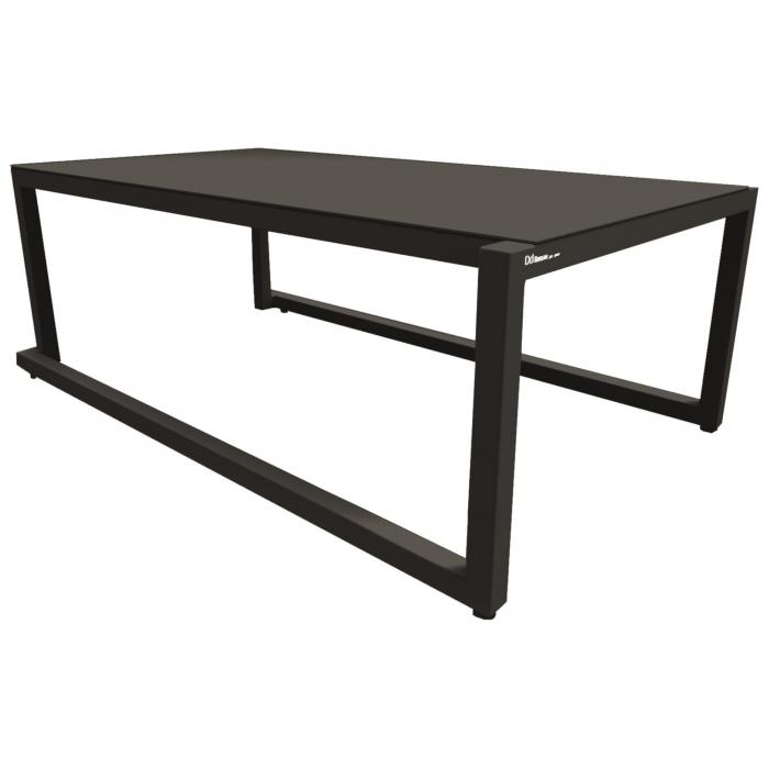 Mesa de centro interior, exterior 101x60 negro BARCINO Resol