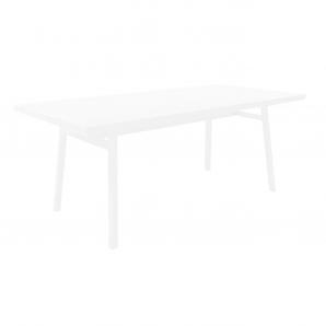 Mesa rectangular interior, exterior 180x90 blanco BARCINO Resol