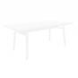Mesa rectangular interior, exterior 180x90 blanco BARCINO Resol