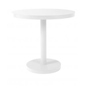 Mesa redonda-pie central interior, exterior Ø60 blanco BARCINO Resol