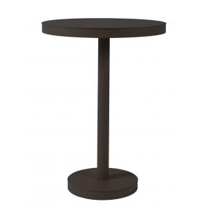 Mesa redonda-pie central interior, exterior Ø60 negro BARCINO Resol