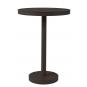 Mesa redonda-pie central interior, exterior Ø60 negro BARCINO Resol