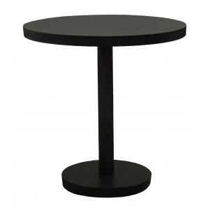 Mesa redonda-pie central interior, exterior Ø80 negro BARCINO Resol
