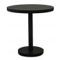 Mesa redonda-pie central interior, exterior Ø80 negro BARCINO Resol