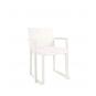 4 Silla con brazos interior, exterior blanco BARCINO Resol - 4 unidades