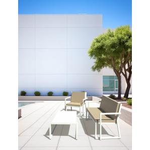 4 Silla con brazos interior, exterior negro BARCINO Resol - 4 unidades