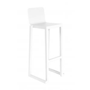 4 Taburete medio interior, exterior blanco BARCINO Resol - 4 unidades