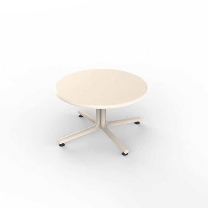 Mesa de centro interior, exterior Ø70 marfil BINI Resol
