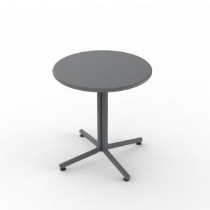 Mesa redonda interior, exterior Ø70 gris oscuro BINI Resol