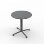 Mesa redonda interior, exterior Ø70 gris oscuro BINI Resol