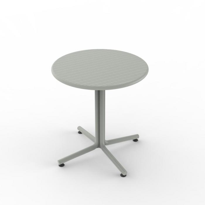 Mesa redonda interior, exterior Ø70 gris verdoso BINI Resol