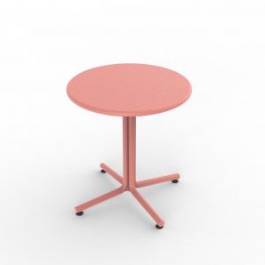 Mesa redonda interior, exterior Ø70 terracota BINI Resol