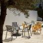 4 Silla interior, exterior gris oscuro BINI Resol - 4 unidades