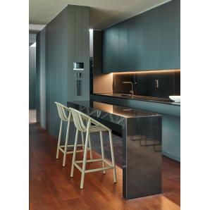 4 Taburete alto interior, exterior marfil BINI Resol - 4 unidades