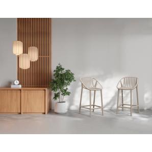 2 Taburete medio interior, exterior toscano BINI Resol - 2 unidades