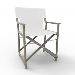 2 Silla plegable interior, exterior arena - blanco BOSS Resol - 2 unidades