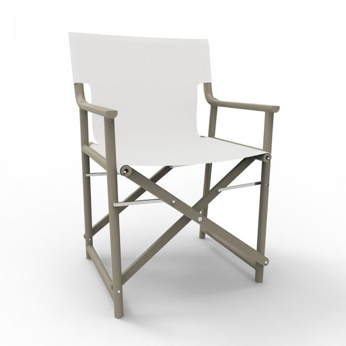 2 Silla plegable interior, exterior arena - blanco BOSS Resol - 2 unidades