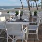 2 Silla plegable interior, exterior arena - blanco BOSS Resol - 2 unidades