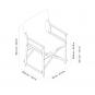 2 Silla plegable interior, exterior arena - wengue BOSS Resol - 2 unidades
