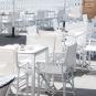 2 Silla plegable interior, exterior blanco - wengue BOSS Resol - 2 unidades