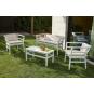 Mesa de centro interior, exterior 90x45 blanco CLICK-CLACK Resol