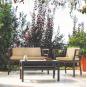 Mesa de centro interior, exterior 90x45 chocolate CLICK-CLACK Resol