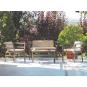 Mesa de centro interior, exterior 90x45 chocolate CLICK-CLACK Resol