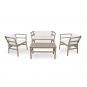 Set 2+1+1 sillones-sofá-mesa interior, exterior arena CLICK-CLACK Resol