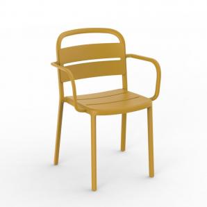 4 Silla con brazos interior, exterior toscano COMO Resol - 4 unidades